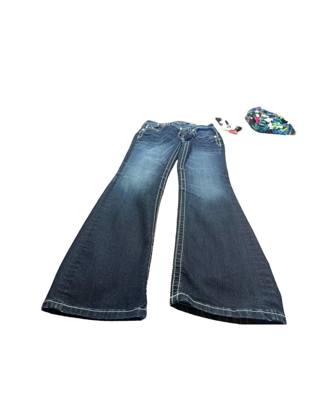 Miss Me Women’s Dark Wash Signature Bootcut Jeans! Size 30 34x36